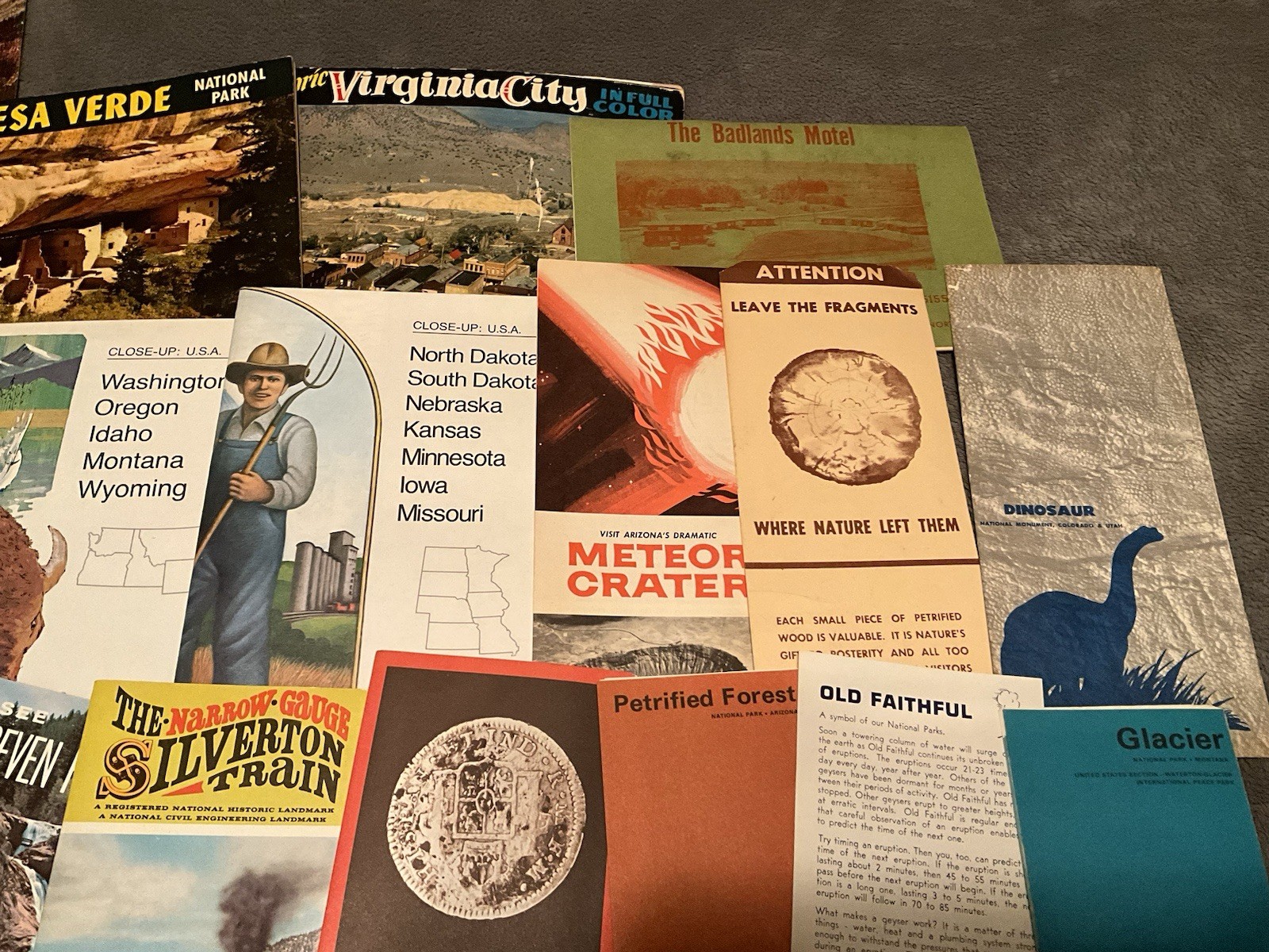 Vintage 60s American Southwest Nat’l Park Maps/Visitor Booklets, Huge Selection