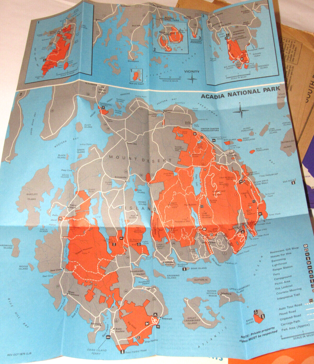 3 1975 NATIONAL PARK ENTRANCE PERMITS! GRAND CANYON/SEQUOIA/PETRIFIED FOREST+MAP
