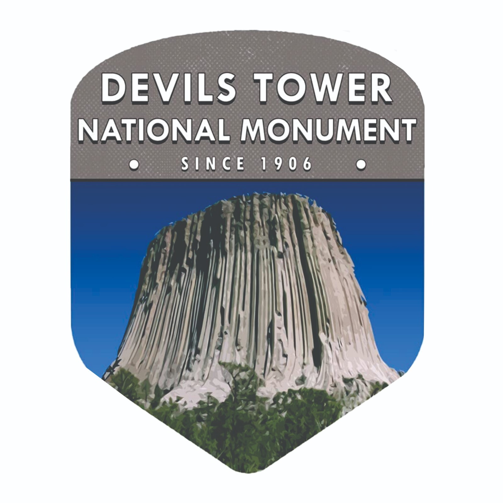 Devil’s Tower Sticker Wyoming Park Decal