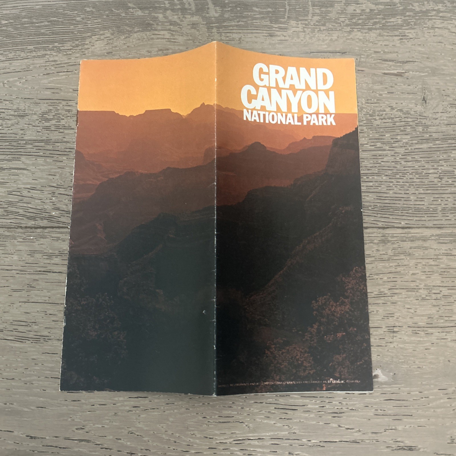 Grand Canyon NATIONAL PARK, Travel Brochure 1970s Amfac Pamphlet