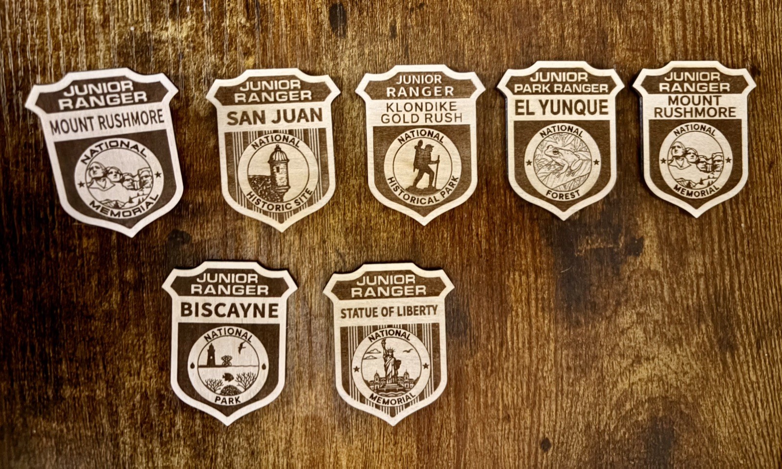 All National Park Service Junior Ranger Badges – Sold Individually
