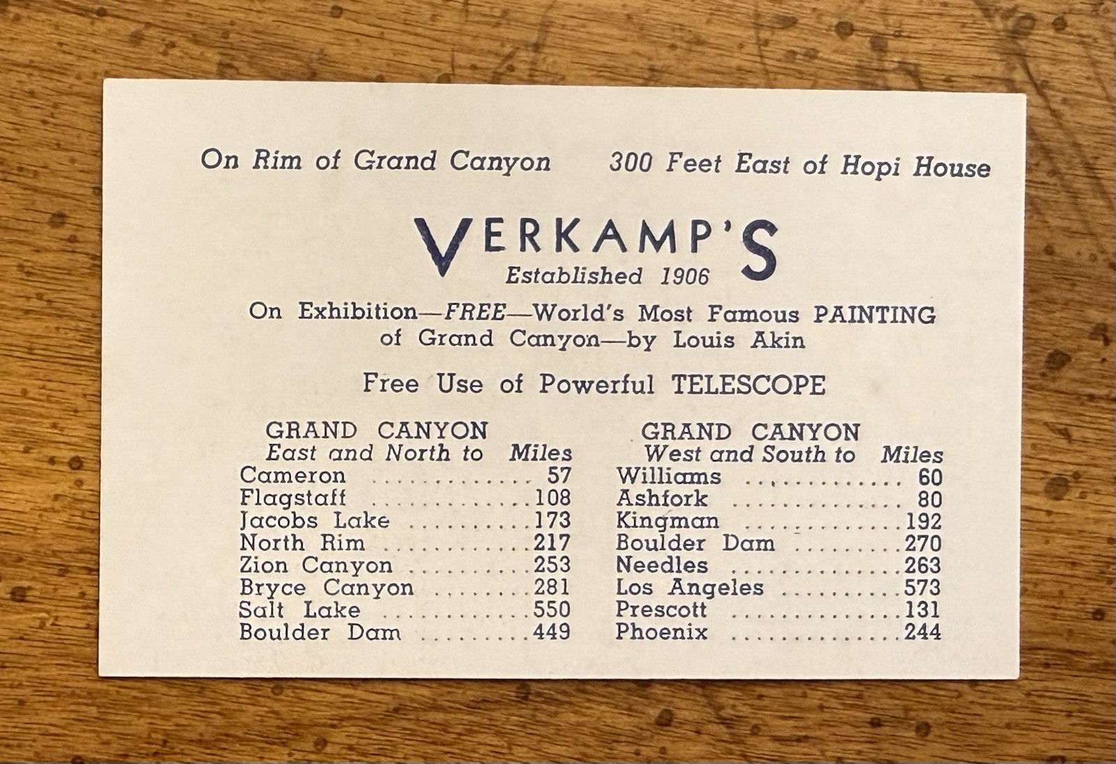 EARLY Grand Canyon National Park Arizona Photo Book Verkamp’s Original Envelope