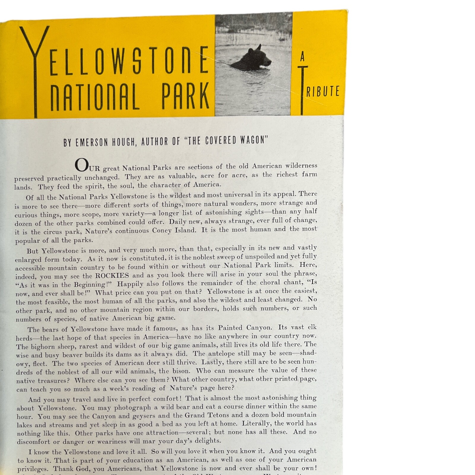 Astonishing Yellowstone – Northern Pacific/Yellowstone Park Line Booklet (1938)
