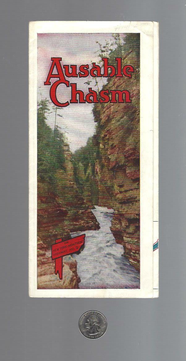 Early 1920’s? AUSABLE CHASM Natural Wonder Brochure New York State