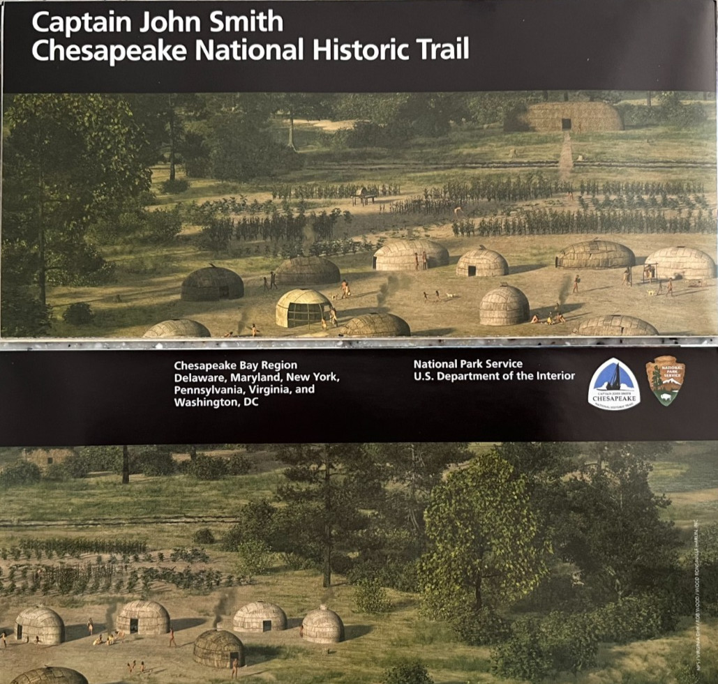 CHESAPEAKE TRAIL Capt John Smith NATIONAL PARK SERVICE UNIGRID BROCHURE/MAP New