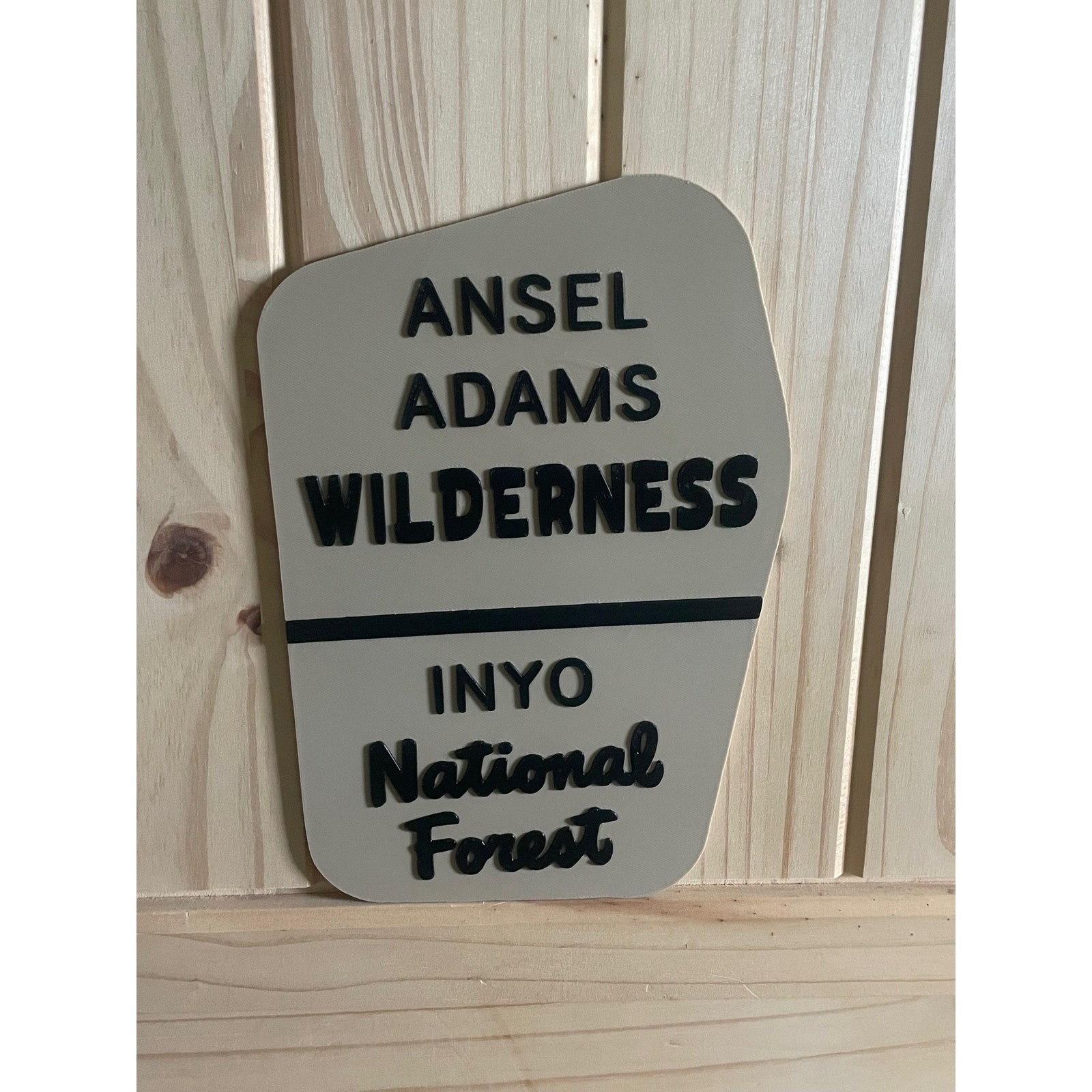 Ansel Adams Wilderness Inyo National Forest Sign California Nevada Hike Camp