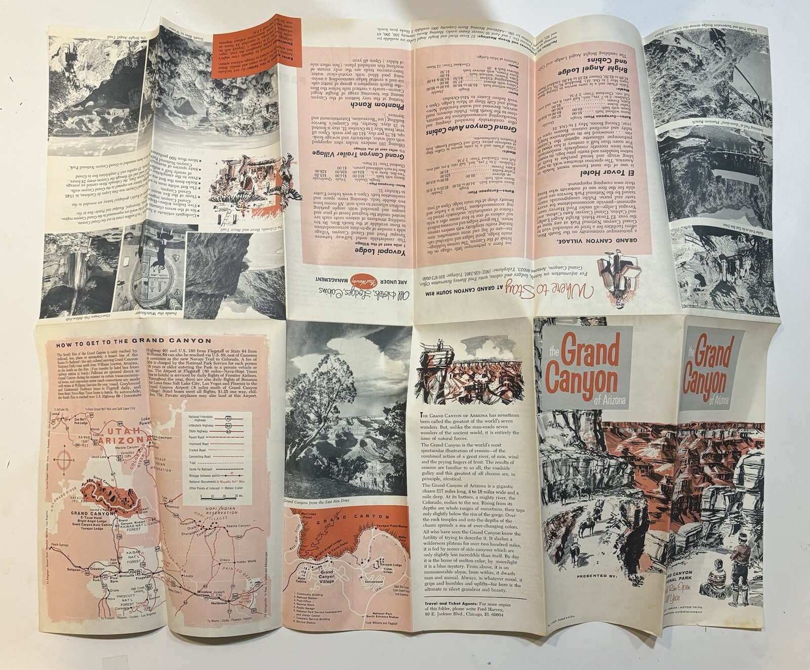 Vintage Travel Brochures – The Grand Canyon Hoover Dam Yosemite National Park
