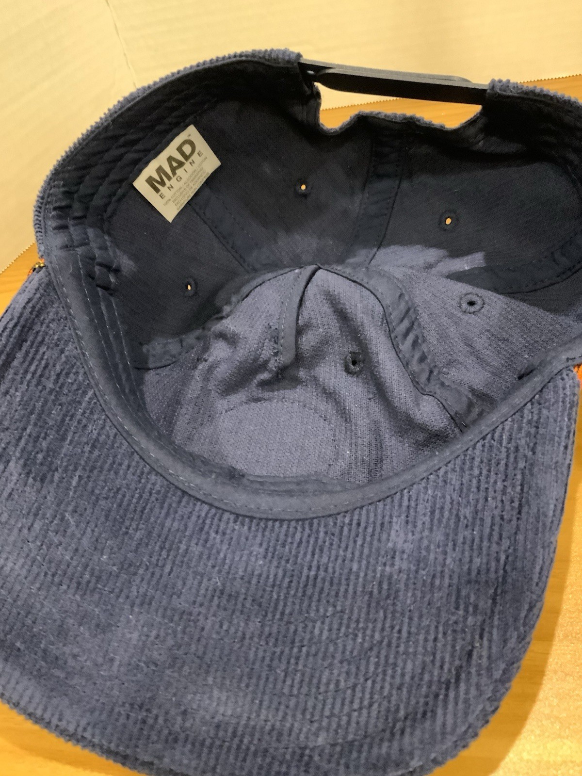 Mad Engine Zion National Park Men’s Snapback Rope Hat Navy Corduroy – Navy