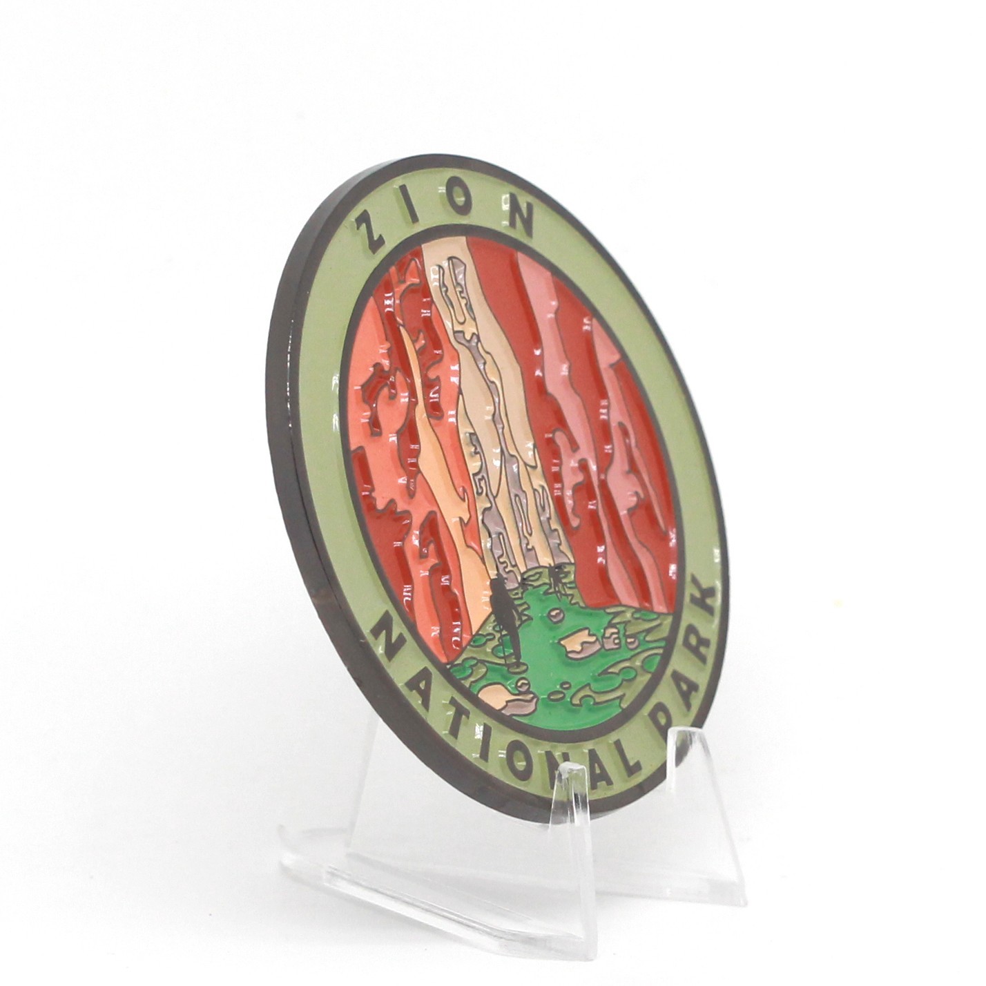 Cre8Travel Zion National Park Collectible Magnet – Enamel Finish, 52mm NEW