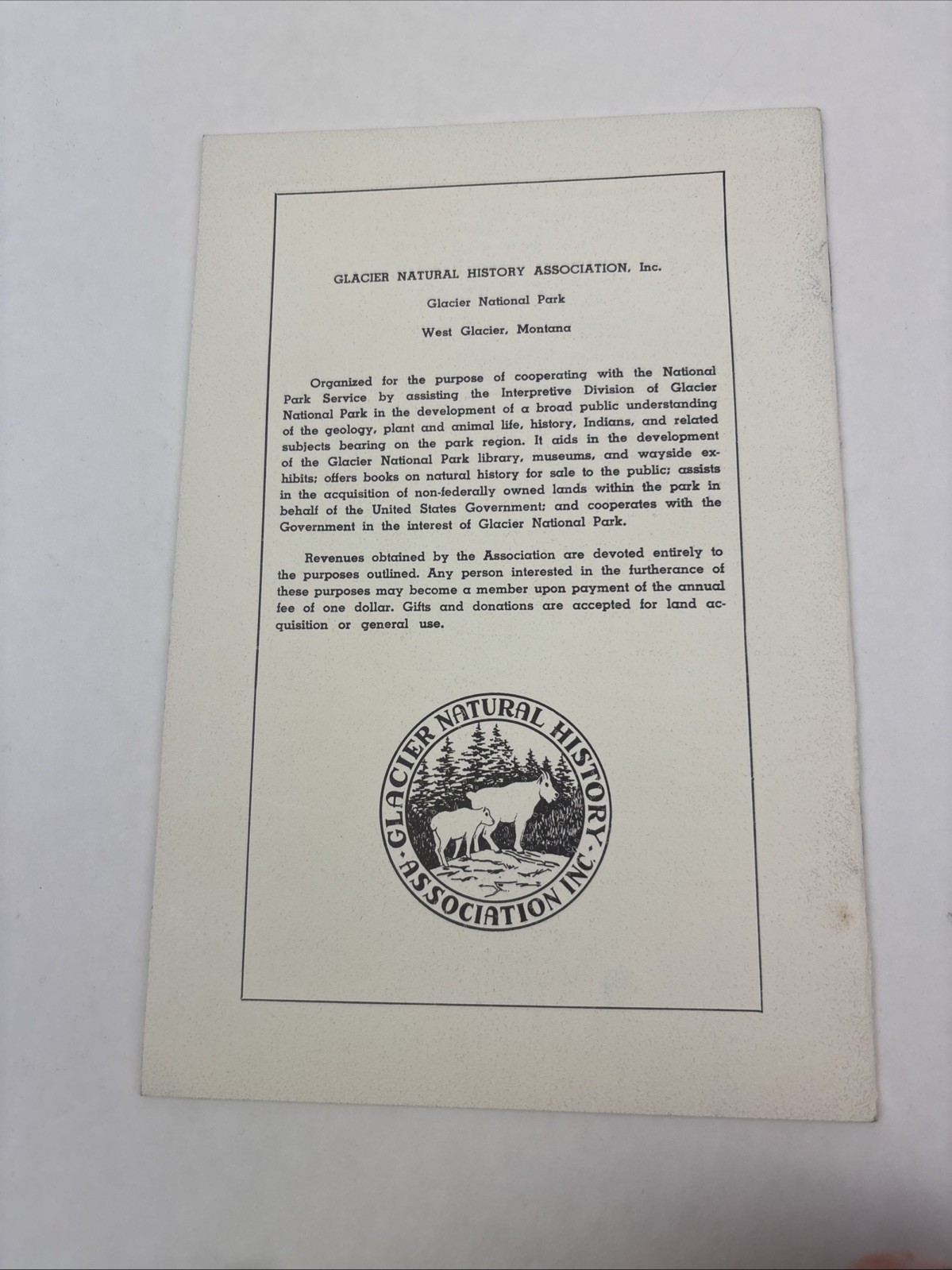 the geologic story of glacier national park 1963 reprint James L. Dyson booklet