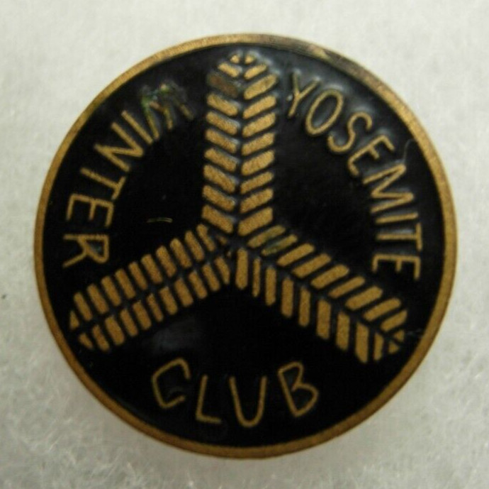 1930s 1940 Yosemite Winter Club Ski Enameled Member Pin – PB