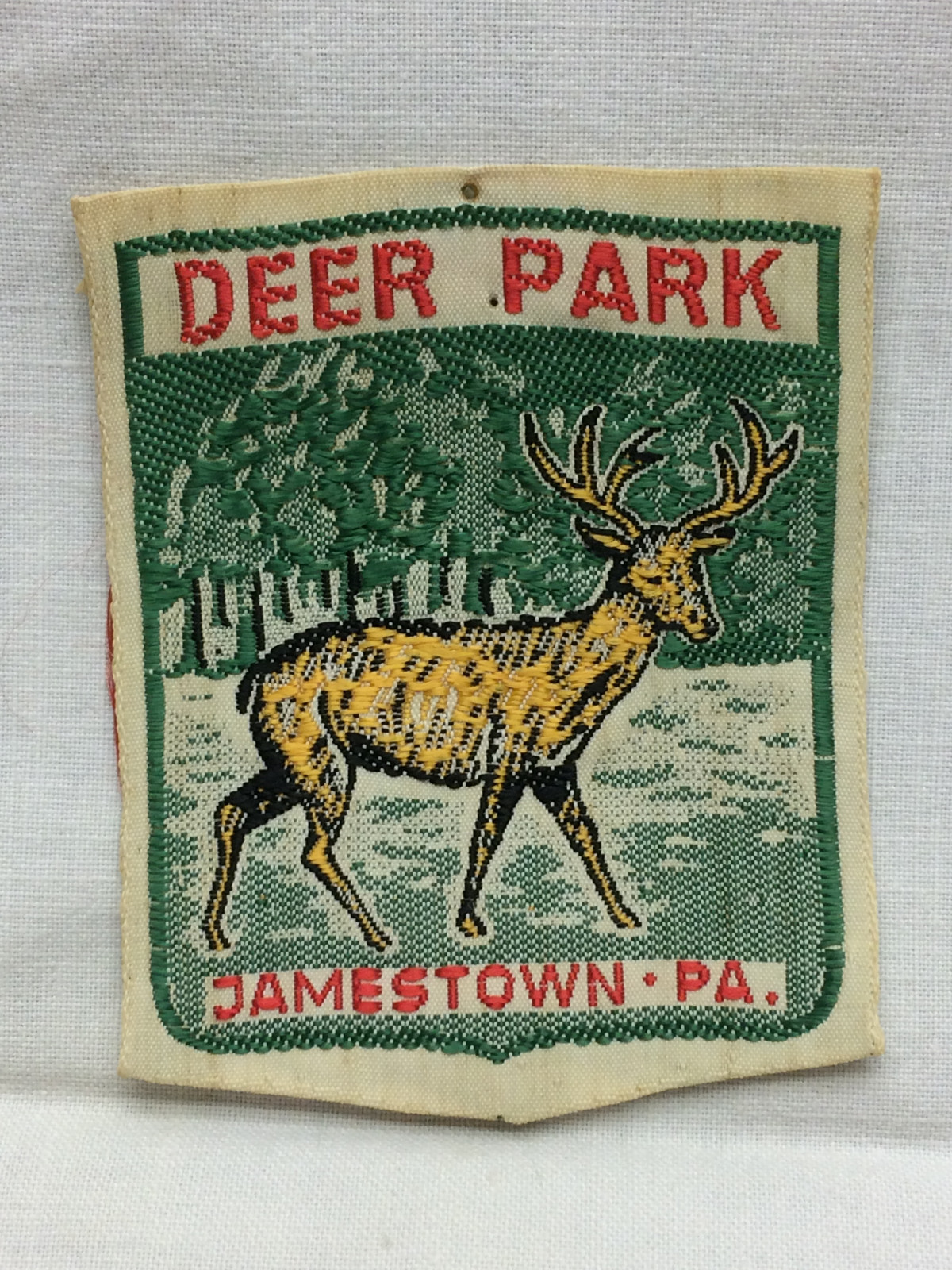 Vintage Deer Park Patch Jamestown PA 2″ X 2 1/2″