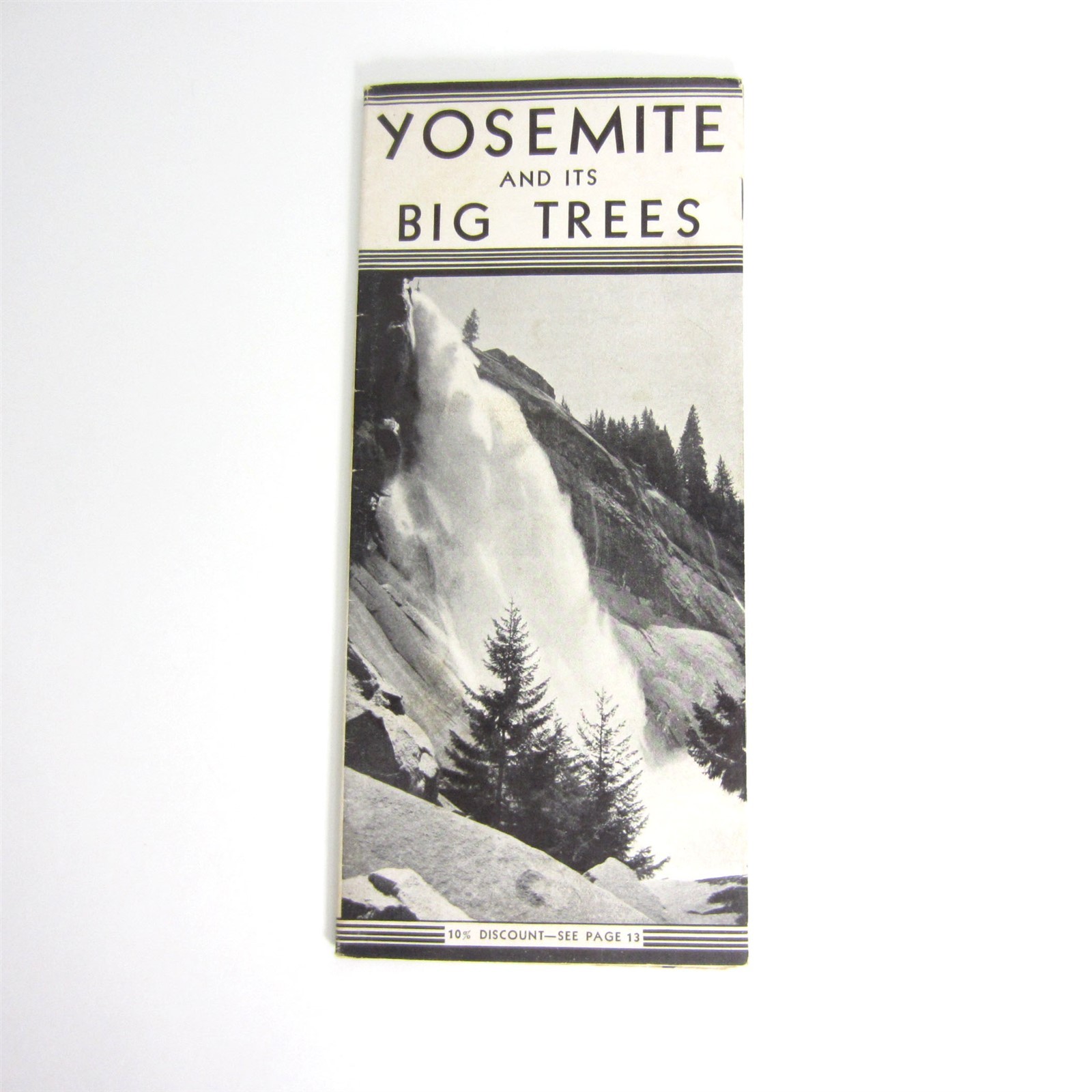 Yosemite and Its Big Trees 1932-33 Travel Brochure Map California National Park
