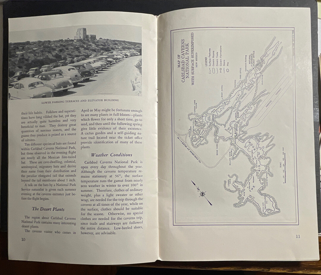 Carlsbad Caverns National Park New Mexico 16 pages 1951 brochure