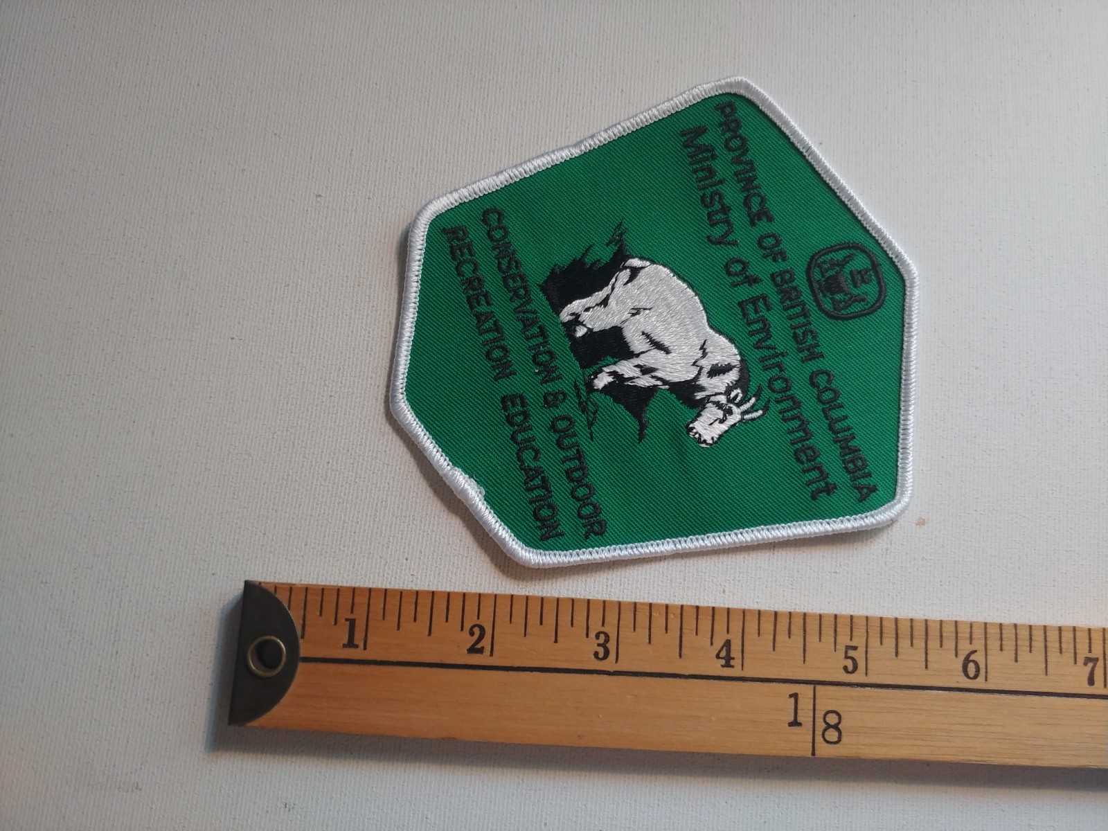 BC BRITISH COLUMBIA CONSERVATION FISHING HUNTING WILDLIFE RANGER PATCH CREST