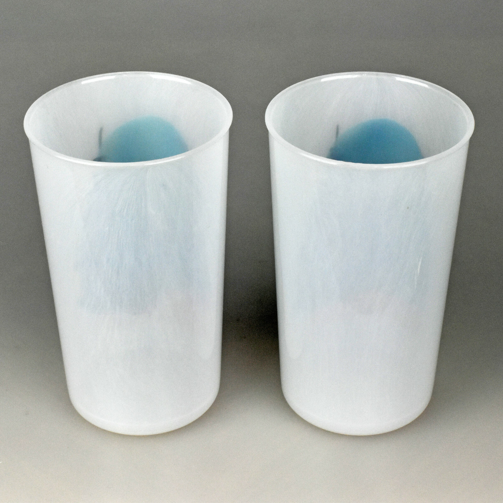 Pair of VTG Beacon Plastics Tumbler Cups with Hand Painted Great Smoky Mountains