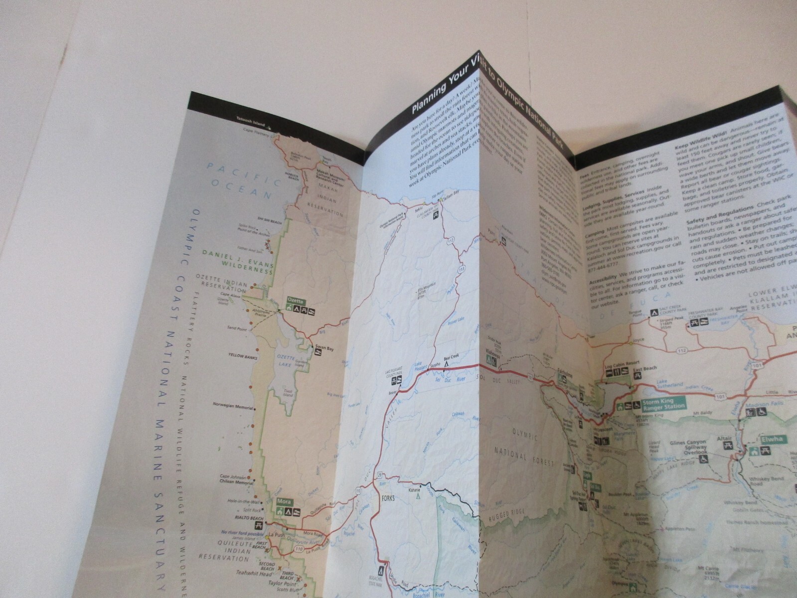 2020 Olympic Washington National Park System Brochure Map Guide~B24