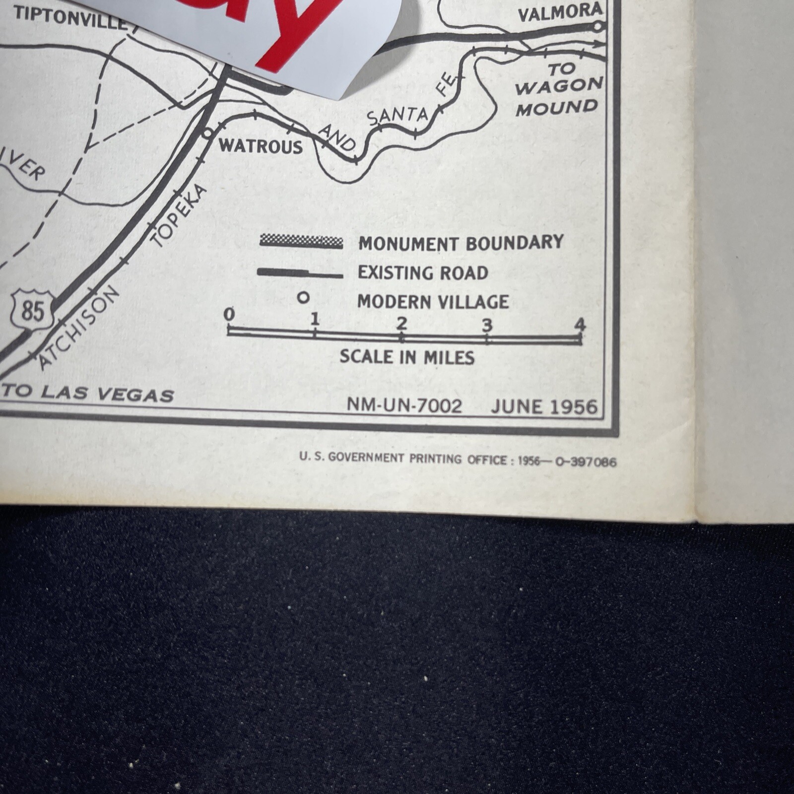 Vintage 1956 Fort Union National Monument Brochure Pamphlet Info booklet NM