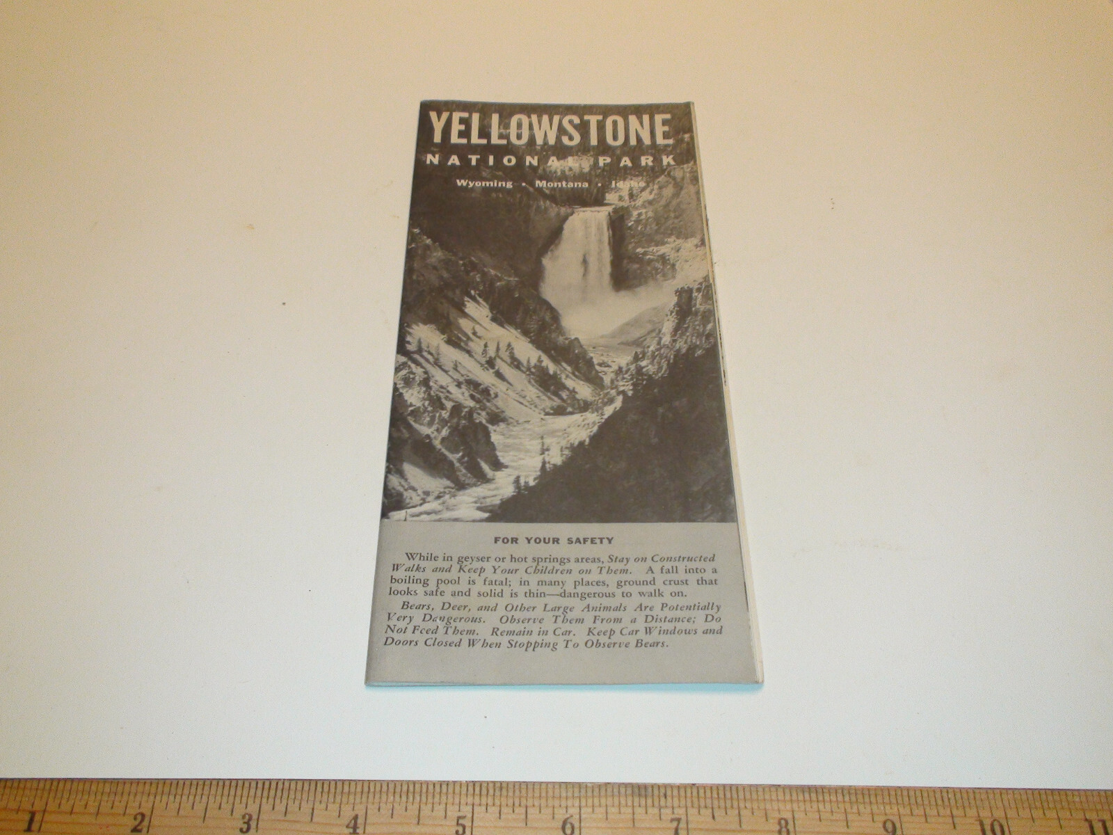 1961 Yellowstone National Park WY MT ID Brochure Pamphlet Booklet – 30 pages