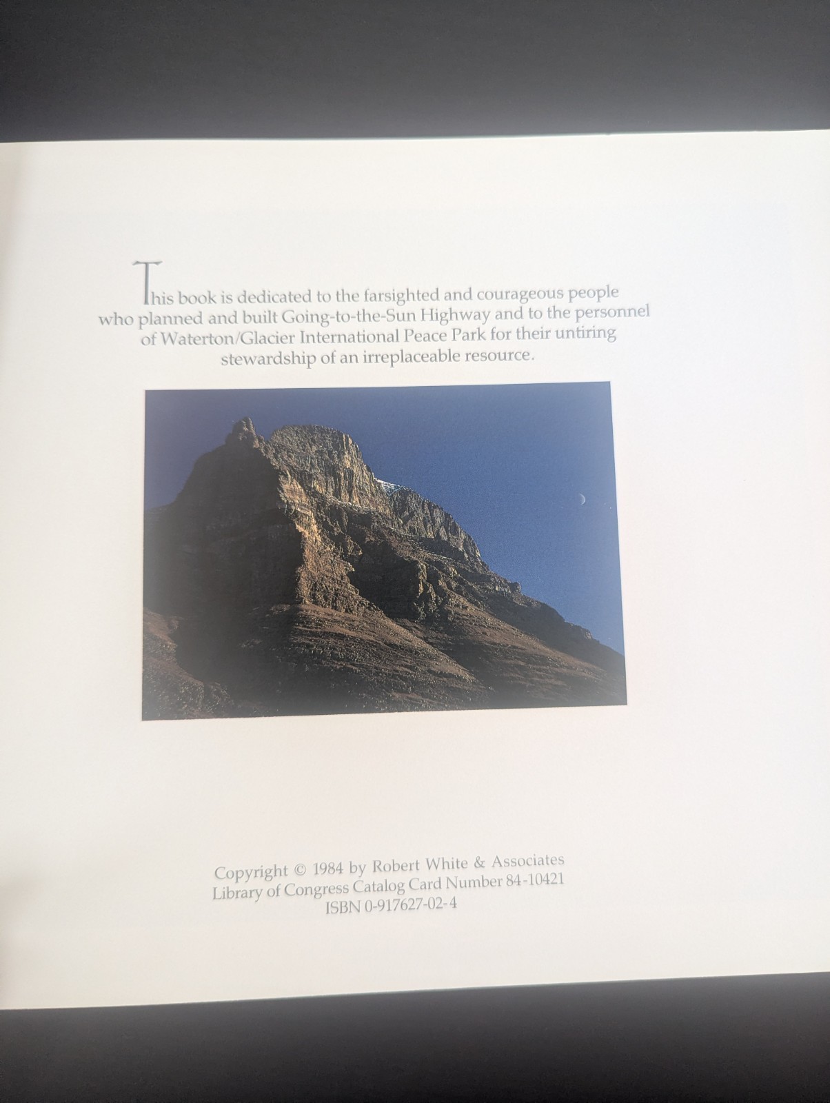 The Story of The Highway Across Glacier National Park Going-To-The Sun 1984 Book