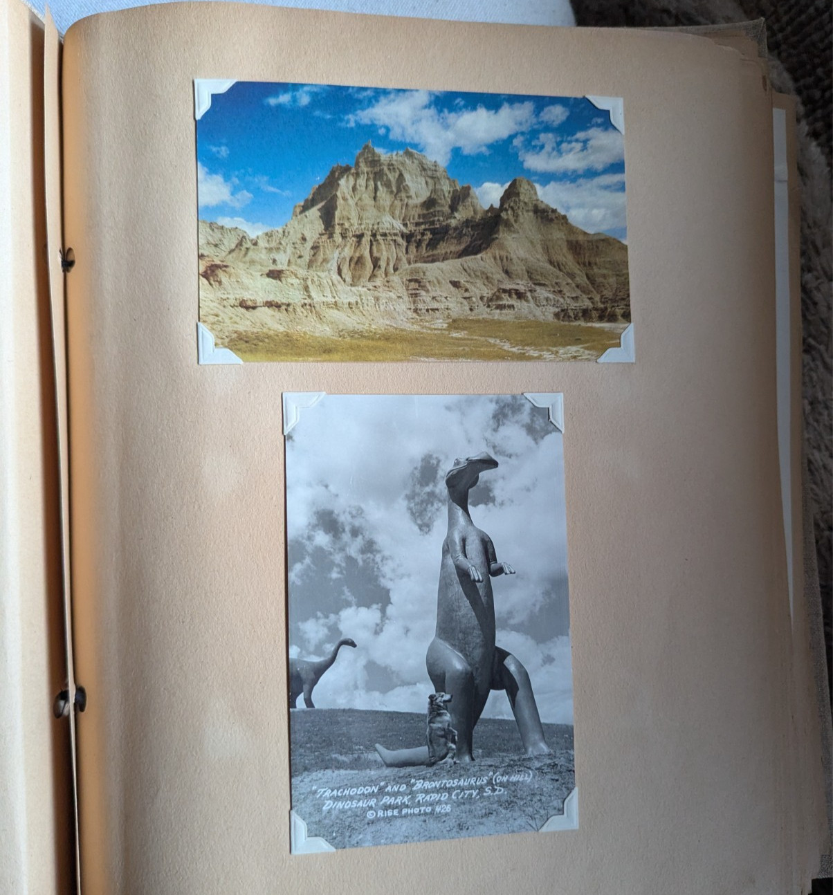 1953 Travel Log “Thru The West With The Bischoffs” Journal, Photos, Postcards