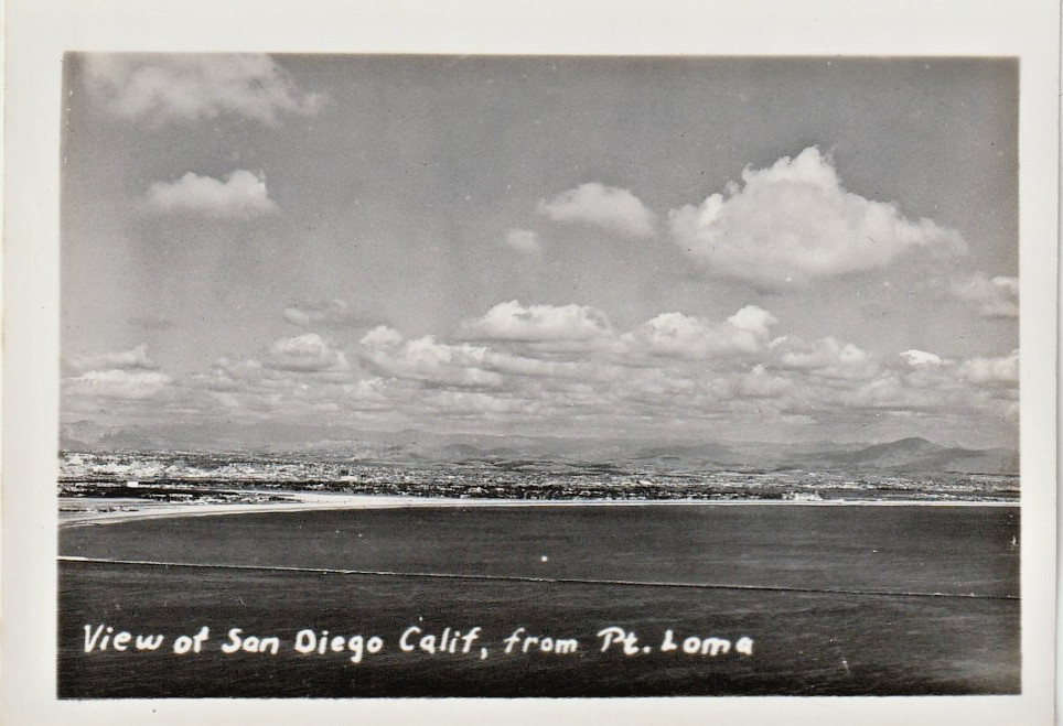 Point Loma, California Souvenir 10 Mini B&W Photos, 1920’s, Unused RPPC