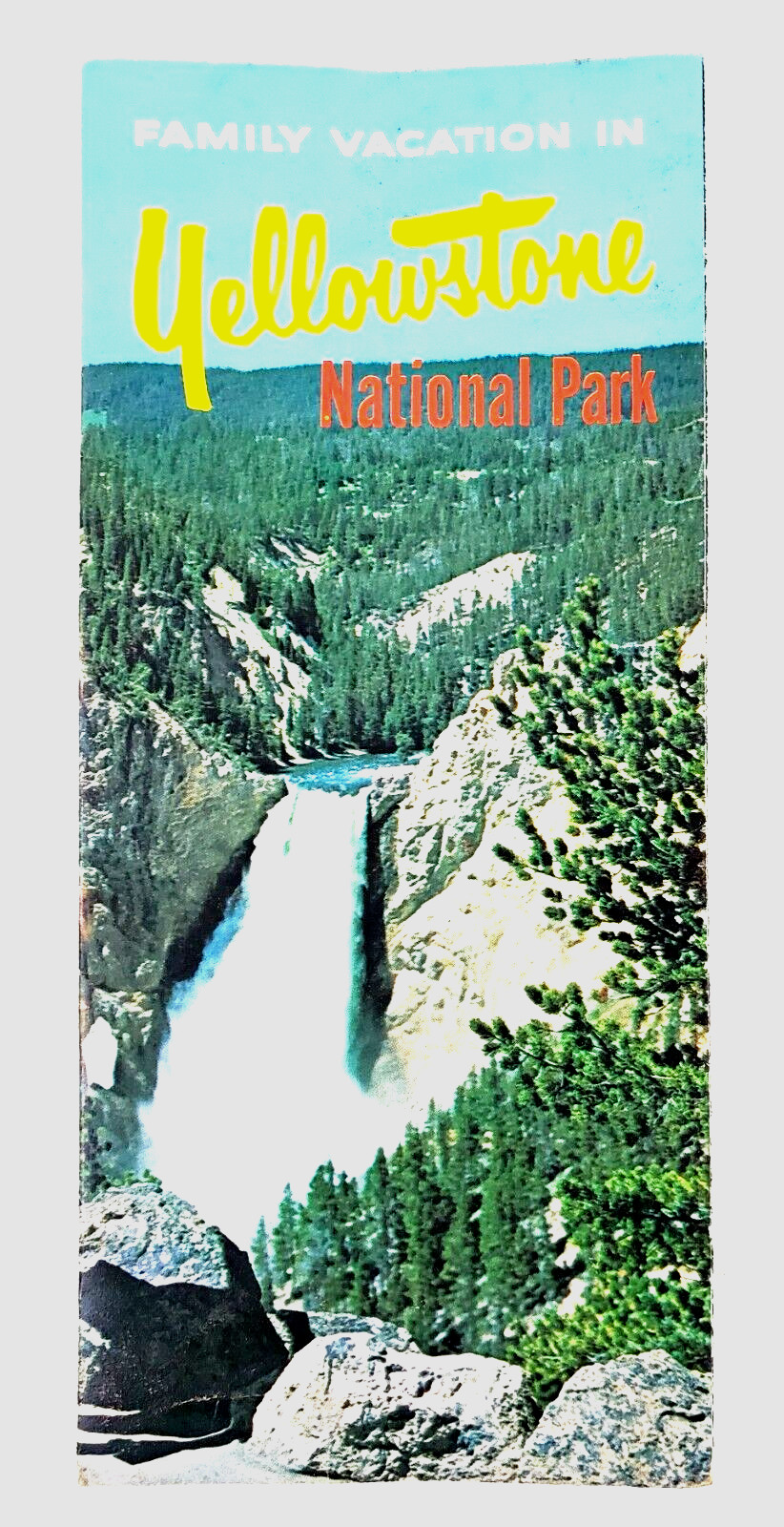 1963 Yellowstone National Park Family Vacation Vintage Travel Brochure