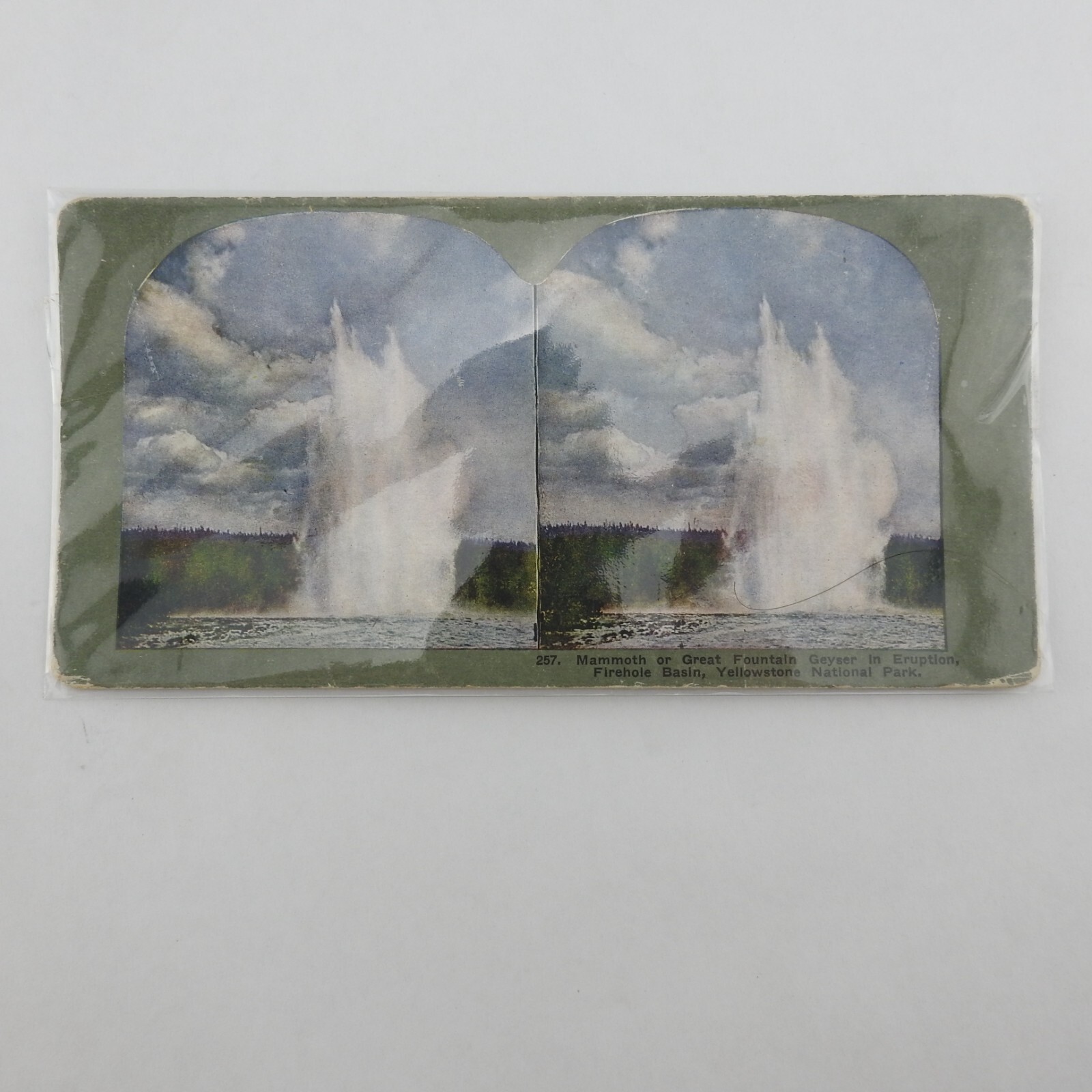Vintage Yellowstone National Park Ephemera Mixed Lot Papers Postcard View Master