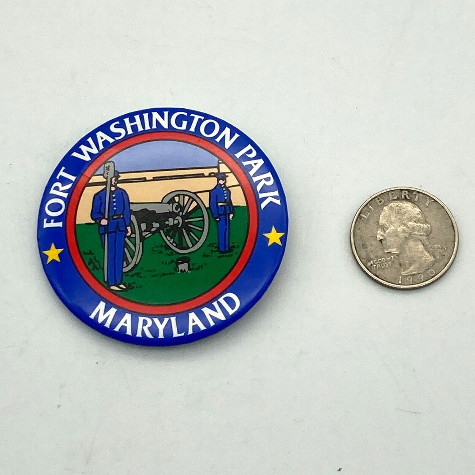 Fort Washington National Park Maryland Pin Button Badge Warburton Washington DC