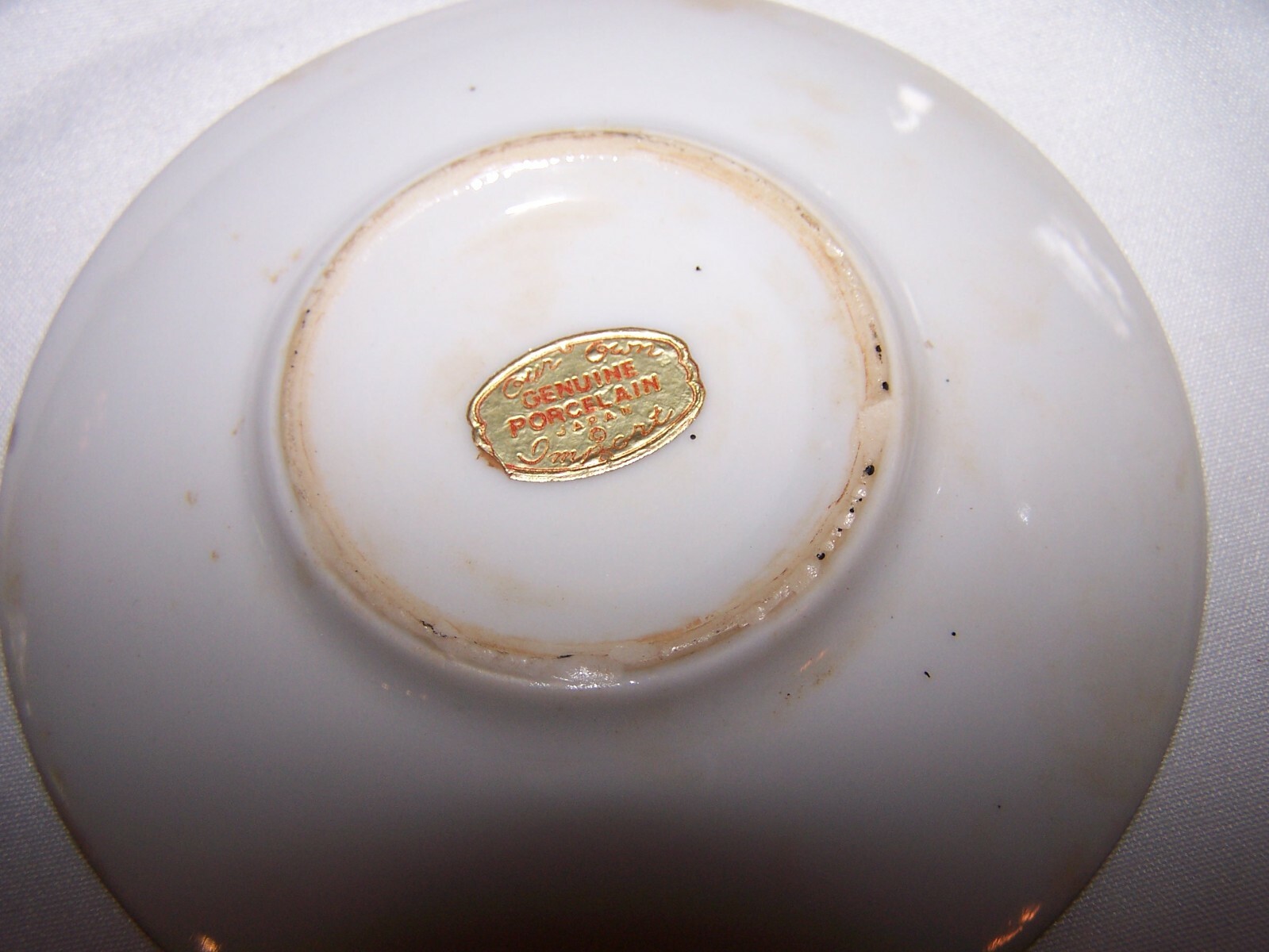 Vintage WYOMING YELLOWSTONE NATIONAL PARK Souvenir Small Cup & Saucer JAPAN