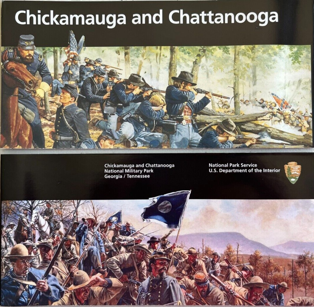 CHICKAMAUGA CHATTANOOGA NMP NATIONAL PARK SERVICE UNIGRID BROCHURE/MAP GPO 2024