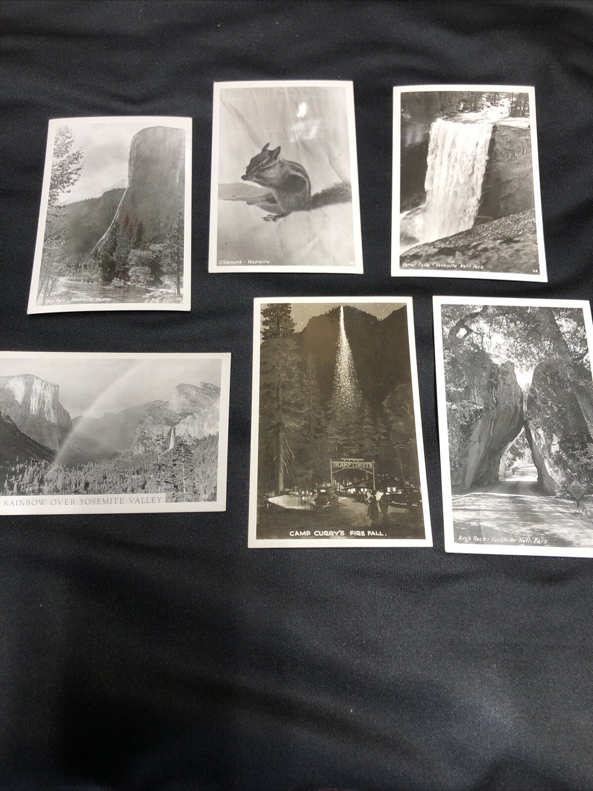 1930s-1950s Vintage Postcards of Yosemite Park RPPCs NOS (P129)