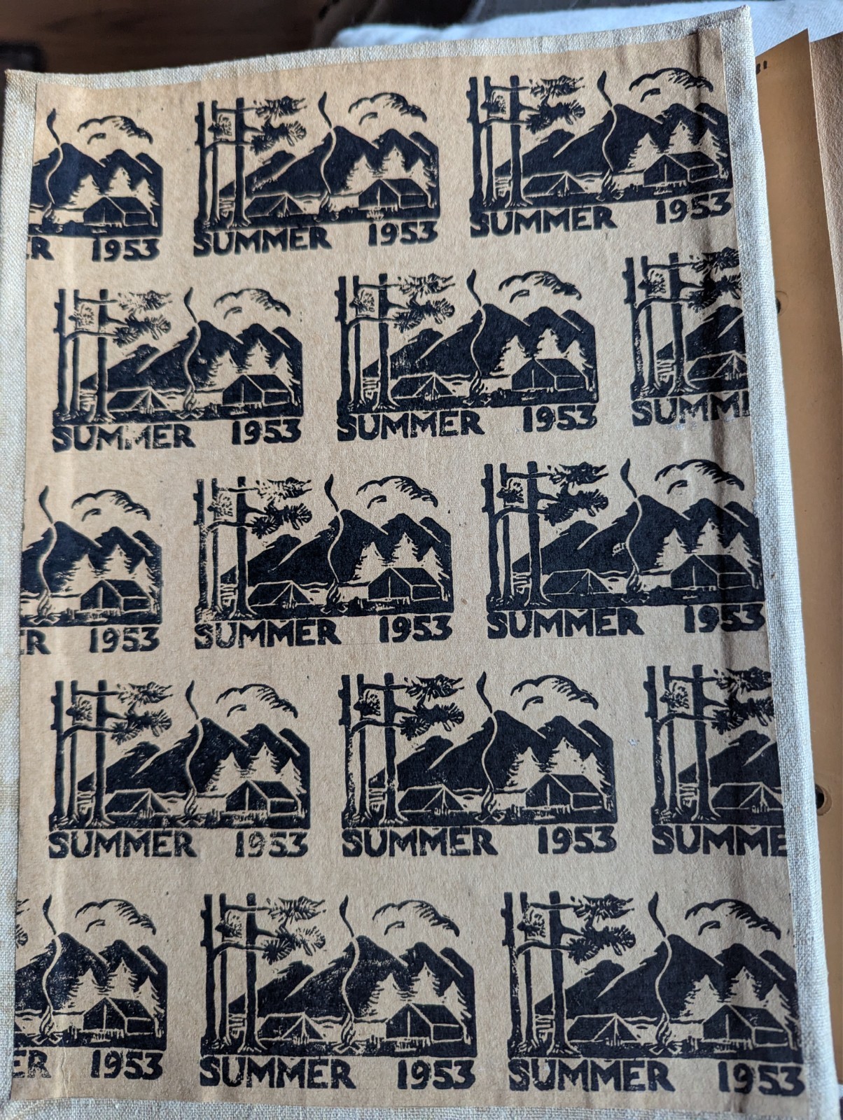 1953 Travel Log “Thru The West With The Bischoffs” Journal, Photos, Postcards