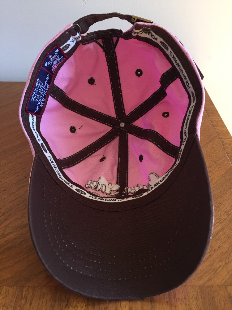 Crater Lake National Park Oregon Baseball Cap Pink/Brown Adjustable