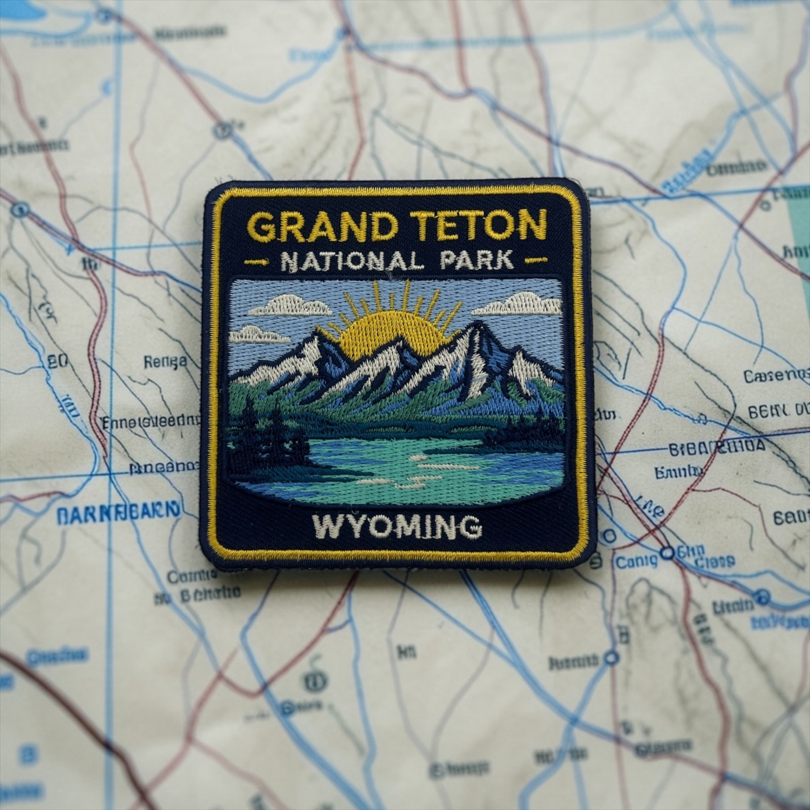 Grand Teton National Park Patch 3” Iron On Embroidered Wyoming Badge