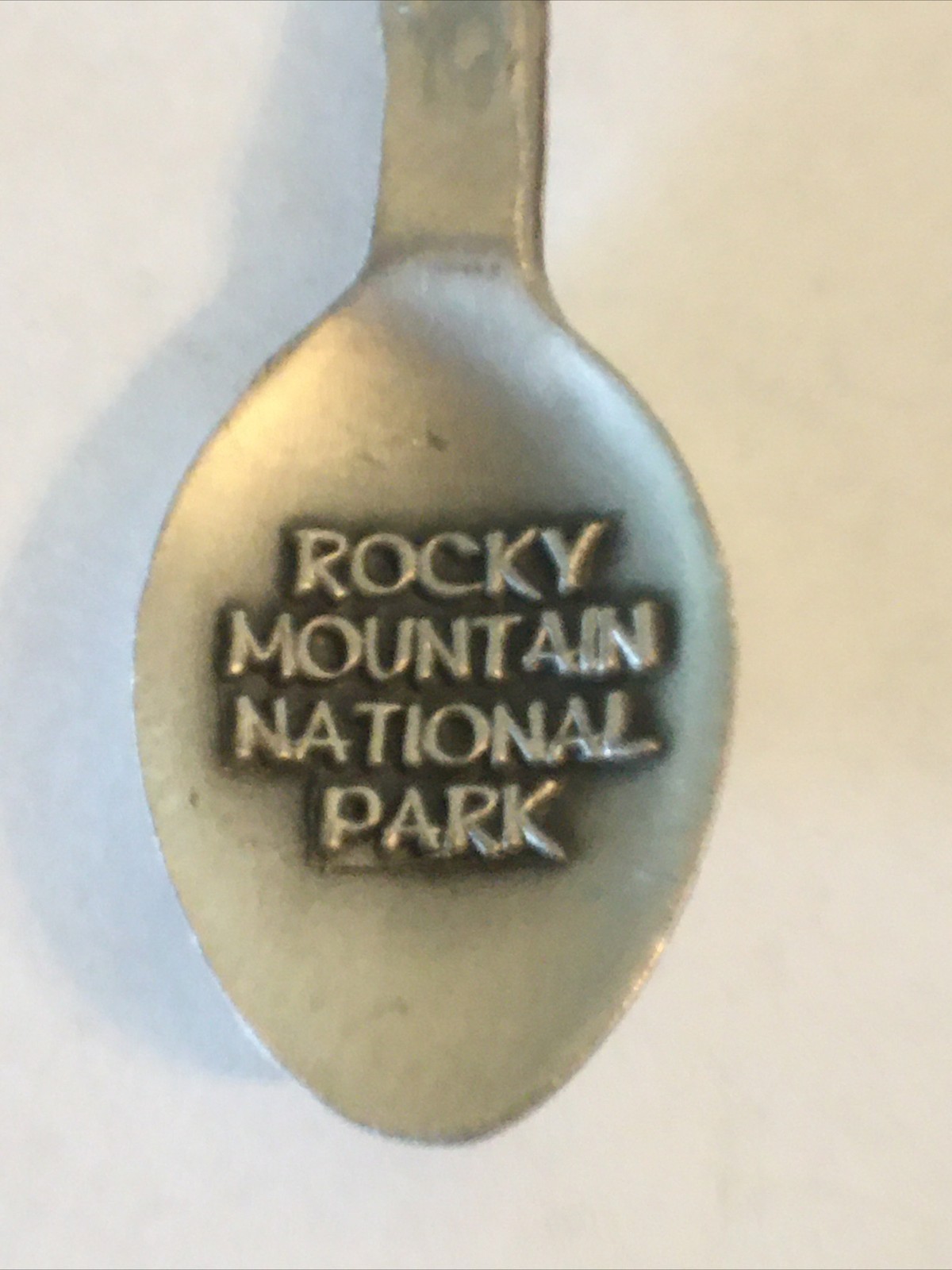 Rocky Mountain National Park Pewter Vintage Souvenir Spoon Collectible