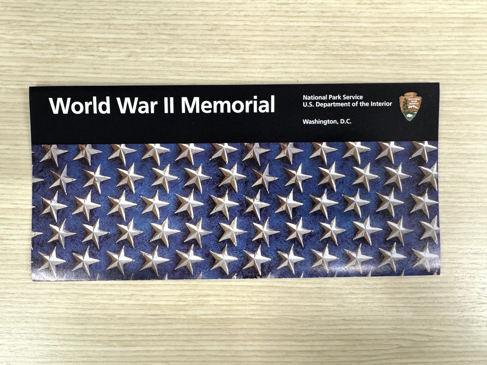 World War II Memorial National Park Service NPS unigrid brochure newest version