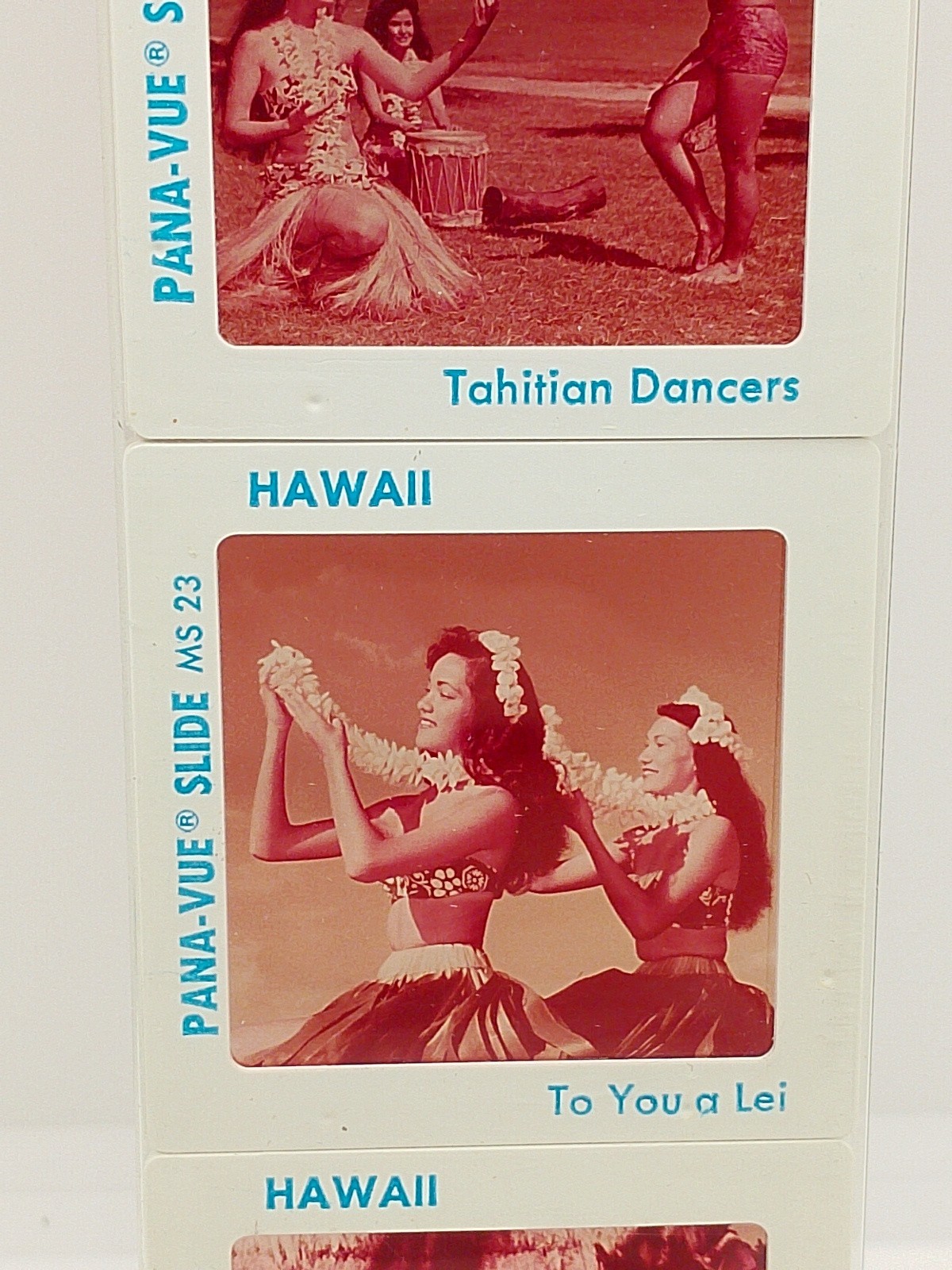 Vintage Pana Vue Slides – Hawaii Natives Dancers Feast