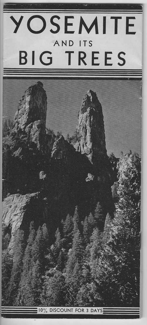 1909–56 mixed lot YOSEMITE NATIONAL PARK Brochures, Postcards, Print, Photos etc