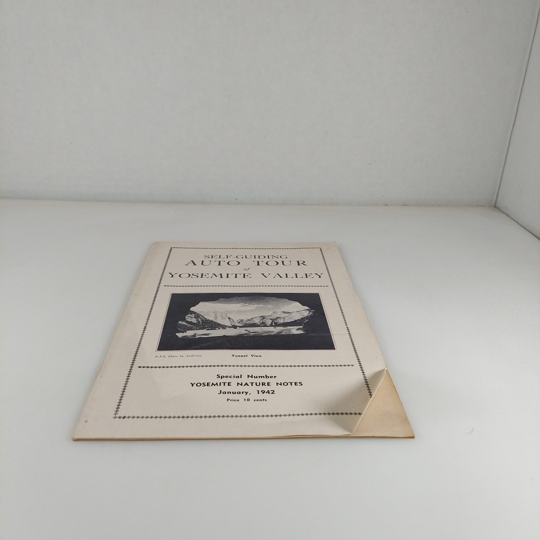 Self-Guiding Auto Tour of Yosemite Valley 1942 Yosemite Nature Notes Illustrated