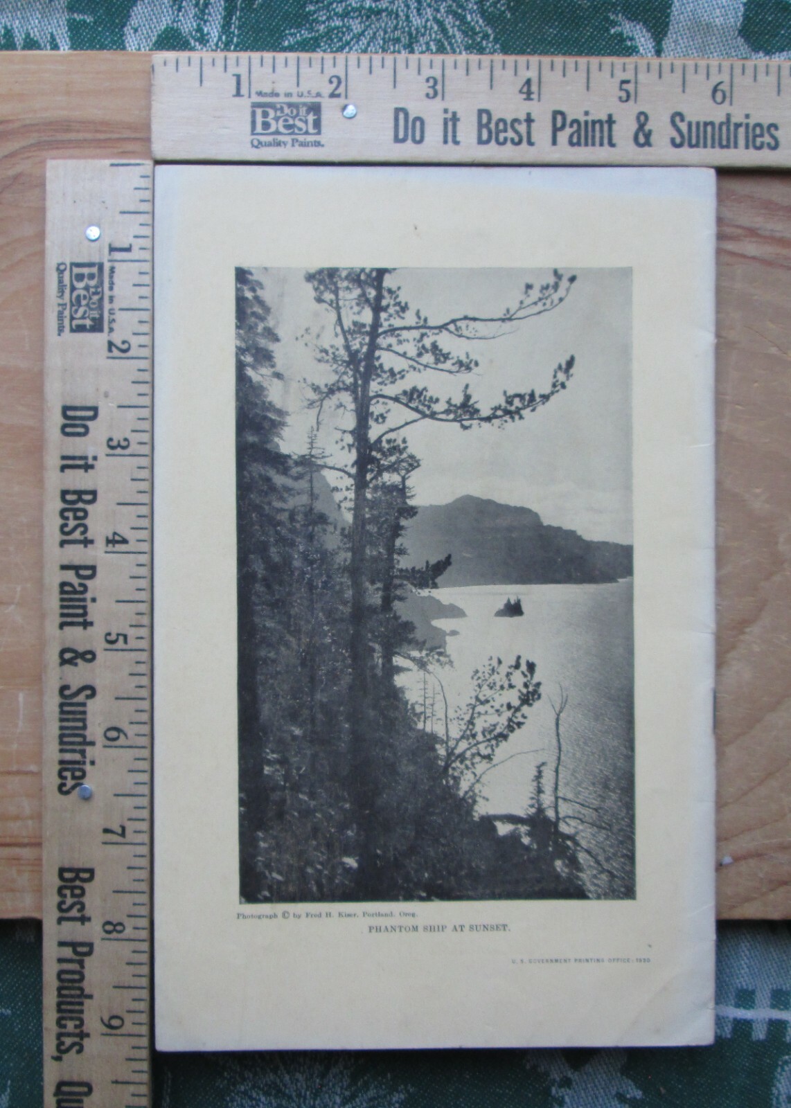 crater lake national park oregon travel guide maps 1930s booklet