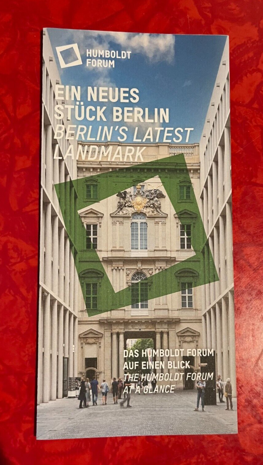 HUMBOLDT FORUM AT A GLANCE BROCHURE – BERLIN GERMANY – ENGLISH & GERMANY