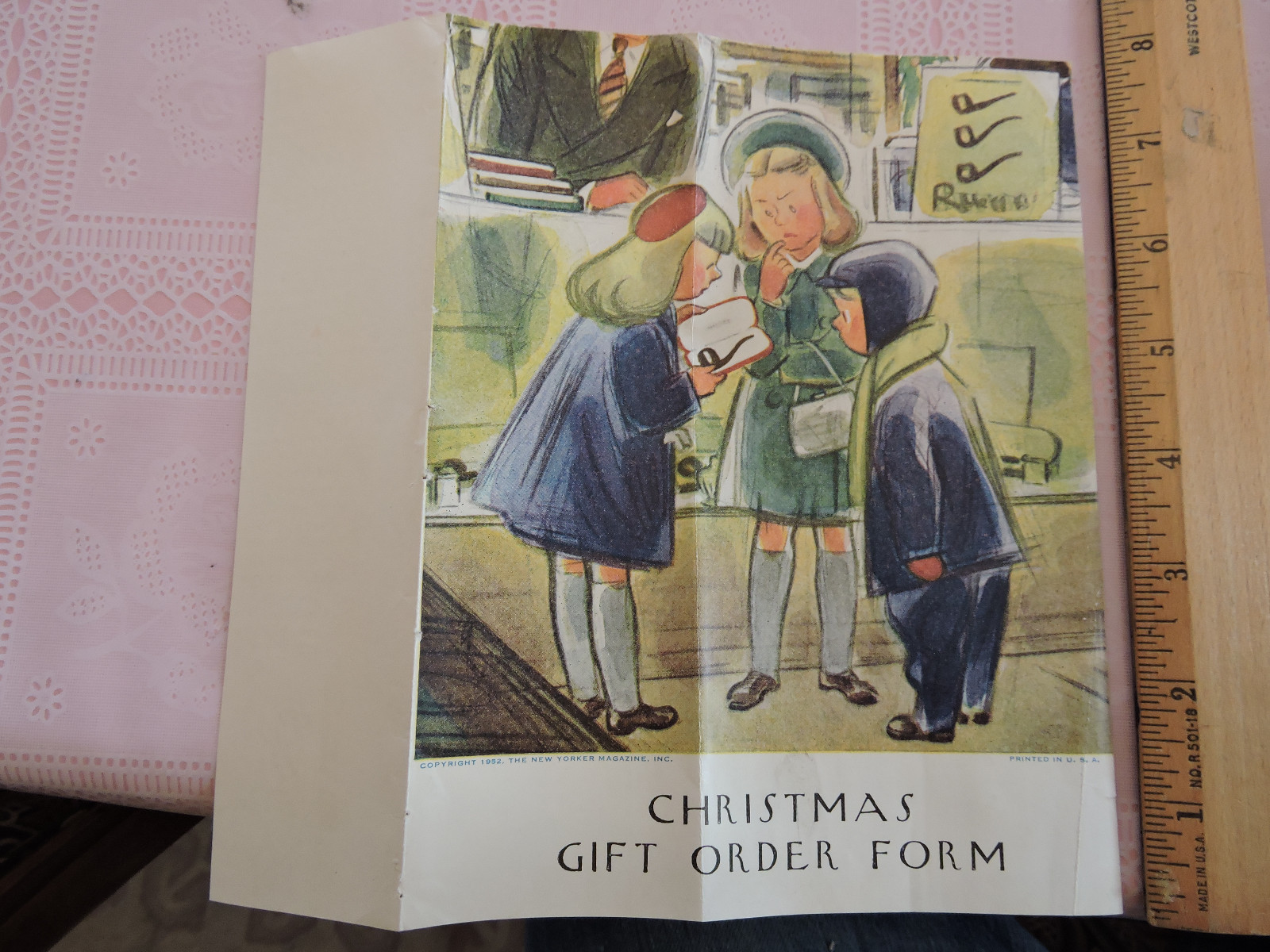 Rare 1930s – ’50s THE NEW YORKER Magazine NYC New York City Signed subscrip Form