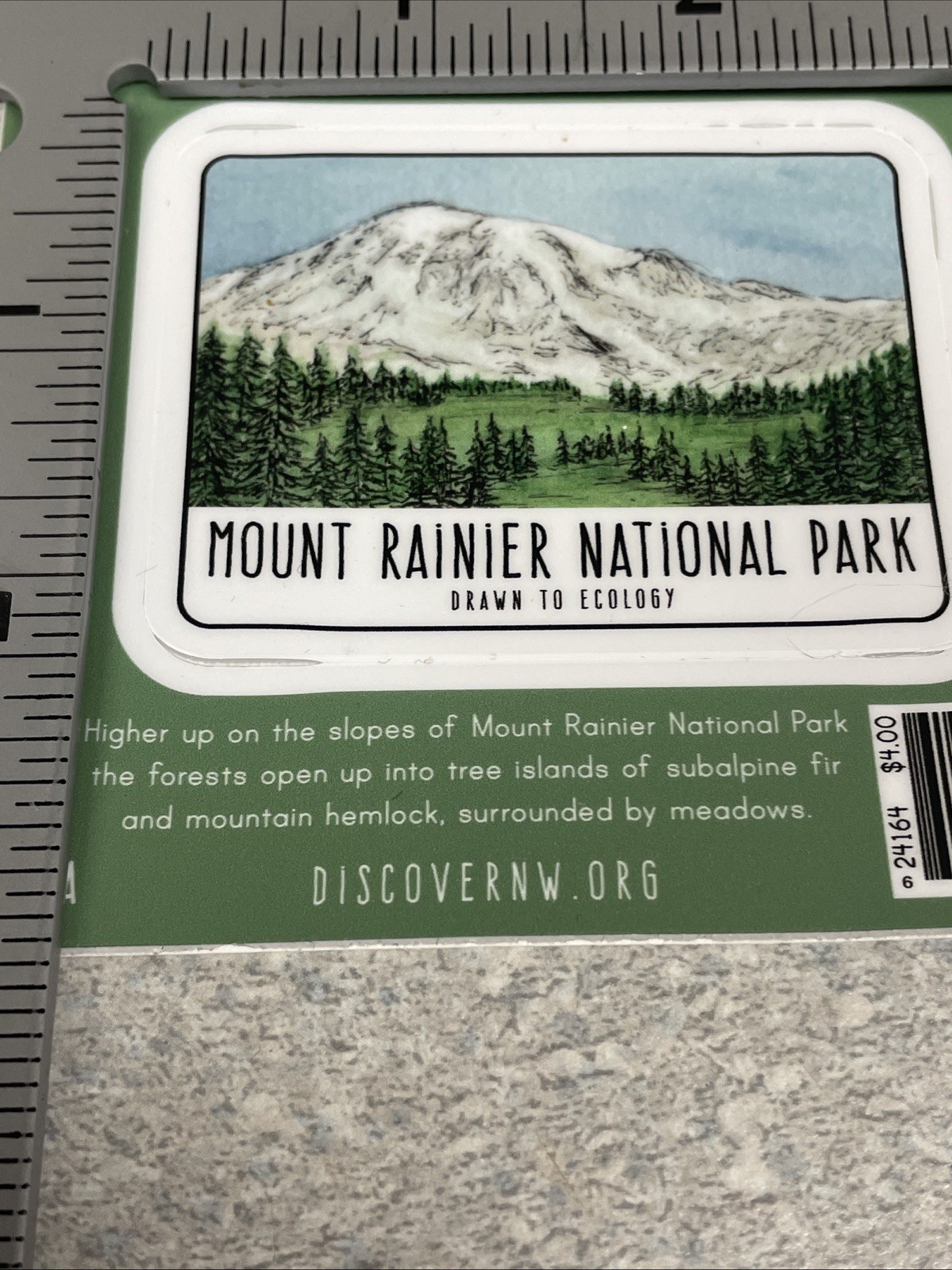 Decal – Outdoor – Mount Rainier National Park 2.5” Inch All Weather – Free Ship