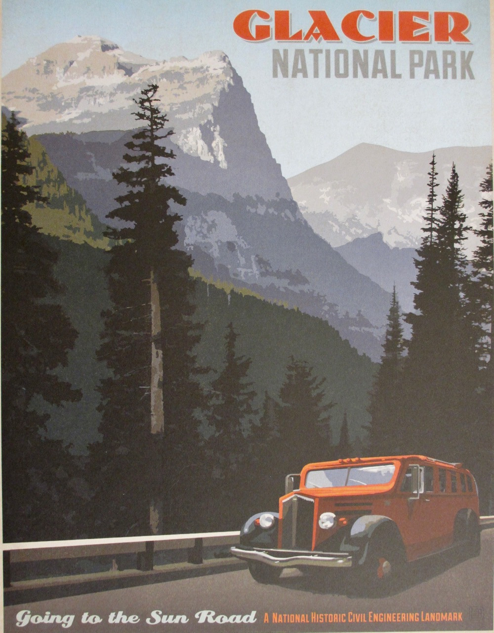 Glacier National Park Art Print 11×14