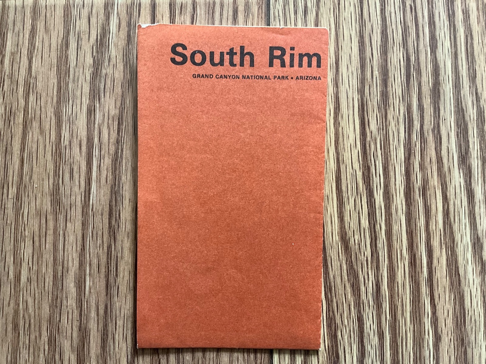 Vintage Grand Canyon National Park Arizona South Rim Map Brochure 1970 Pamphlet