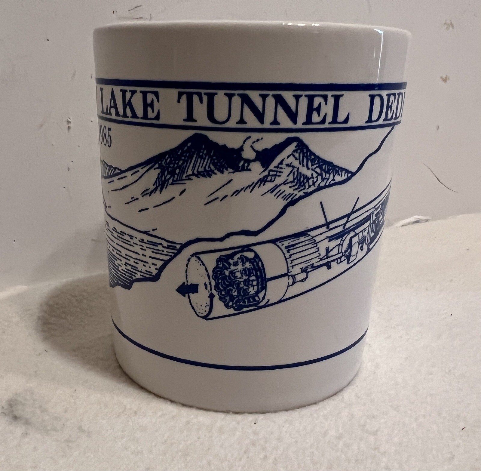 Vintage 1985 Spirit Lake Tunnel Dedication Mug US Army Corp Engineers
