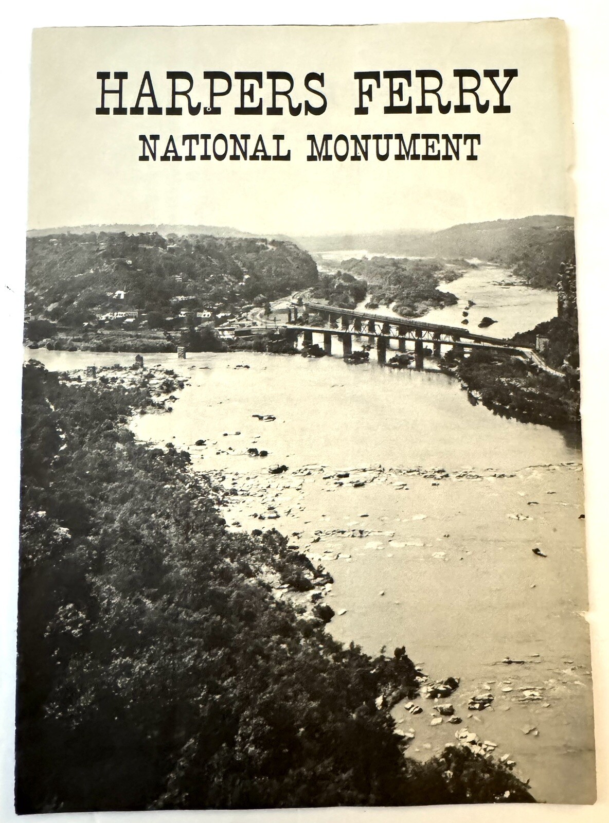 Vintage 1957 Harpers Ferry WVa National Monument Brochure Pamphlet Booklet Map