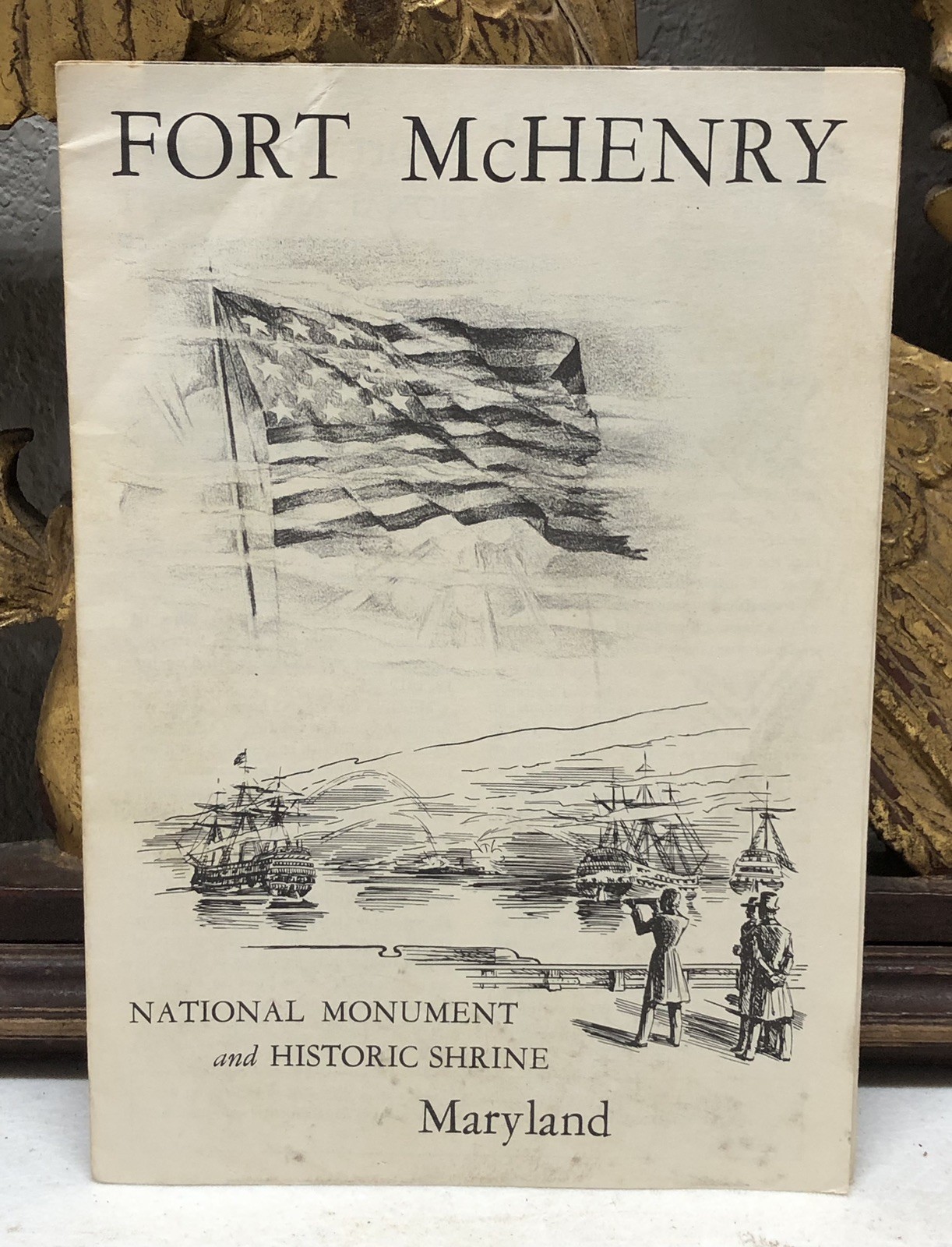 1958 Fort McHenry National Monument Brochure Pamphlet Historic Maryland Vintage