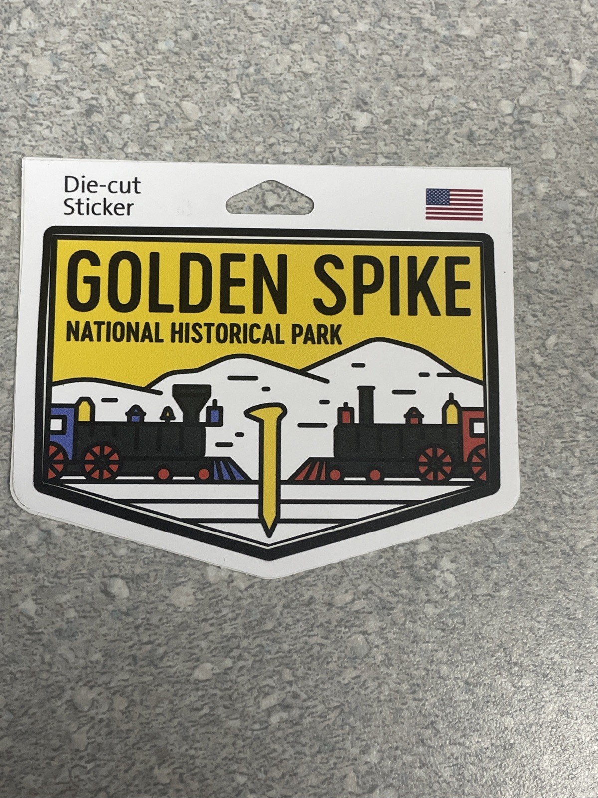 Decal – Golden Spike National Historical Park Utah – 3” – Die Cut – Outdoor
